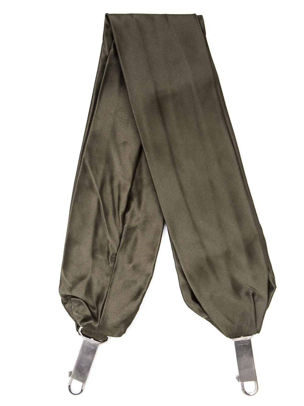 RICK OWENS SASH IN GREEN MEGA DUCHESSE SILK