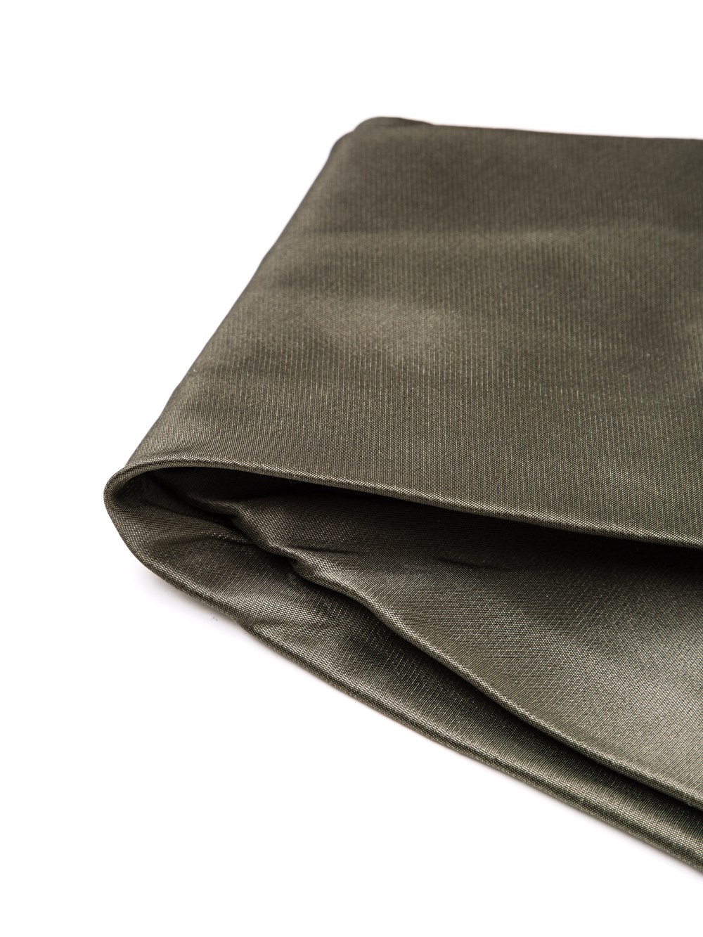 RICK OWENS SASH IN GREEN MEGA DUCHESSE SILK