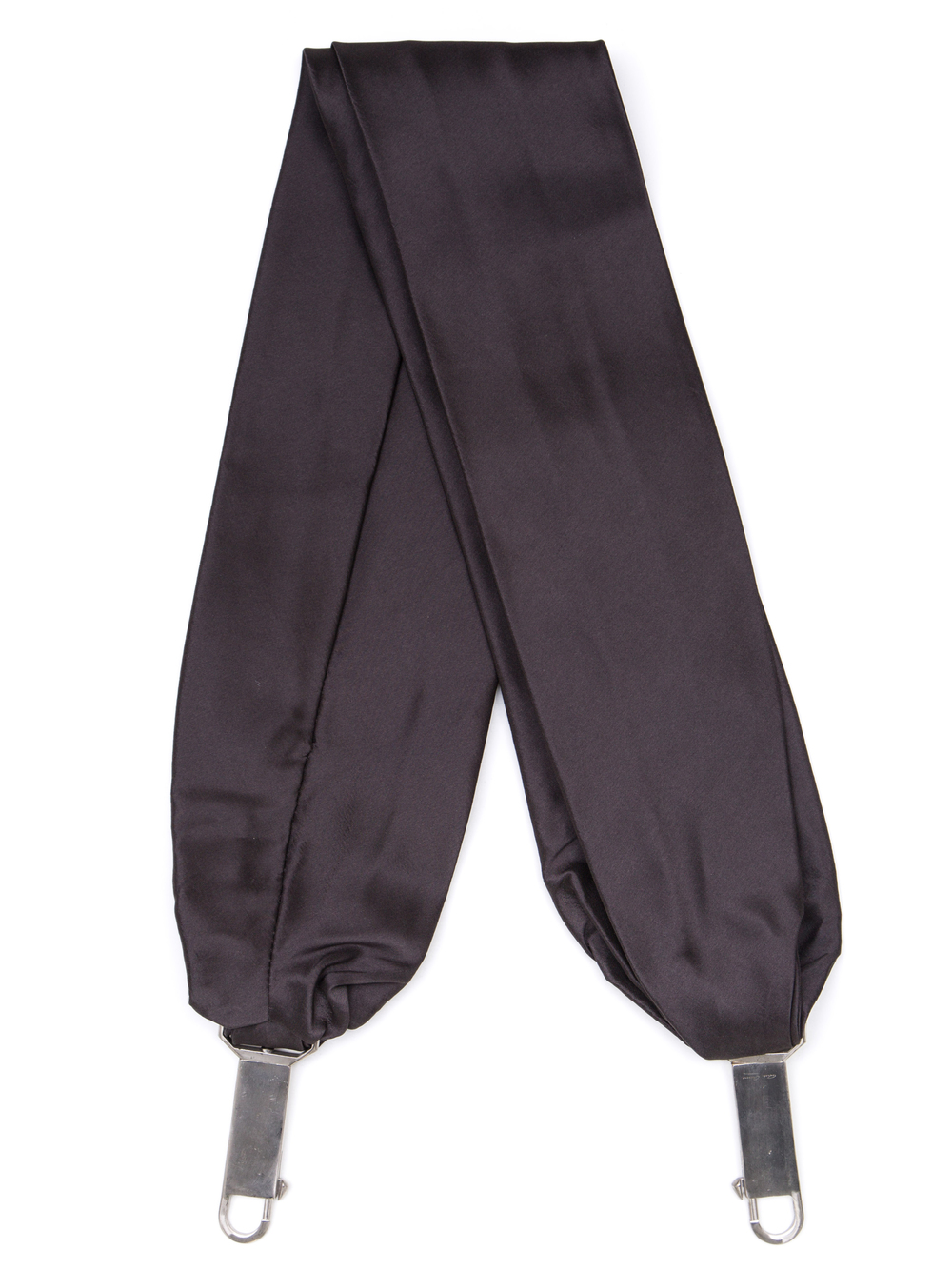 RICK OWENS SASH IN GREY MEGA DUCHESSE SILK