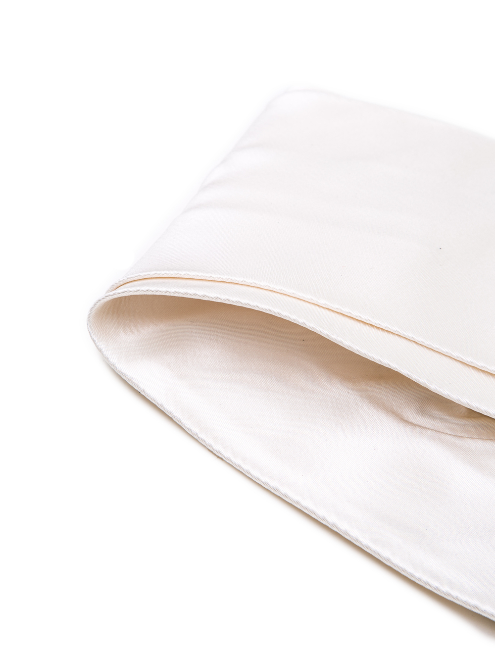 RICK OWENS SASH IN WHITE MEGA DUCHESSE SILK