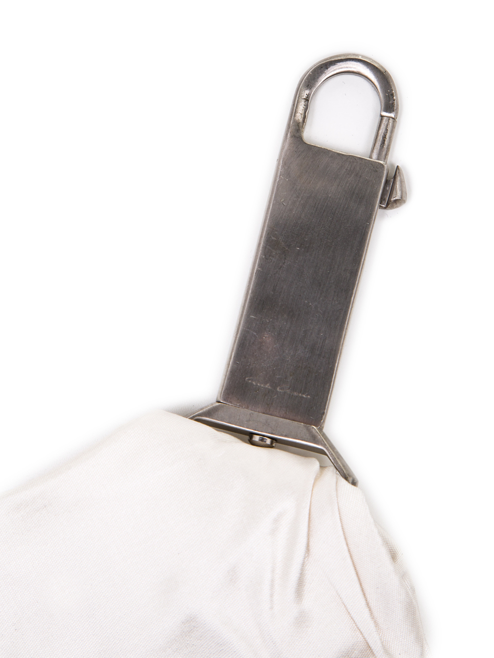 RICK OWENS SASH IN WHITE MEGA DUCHESSE SILK