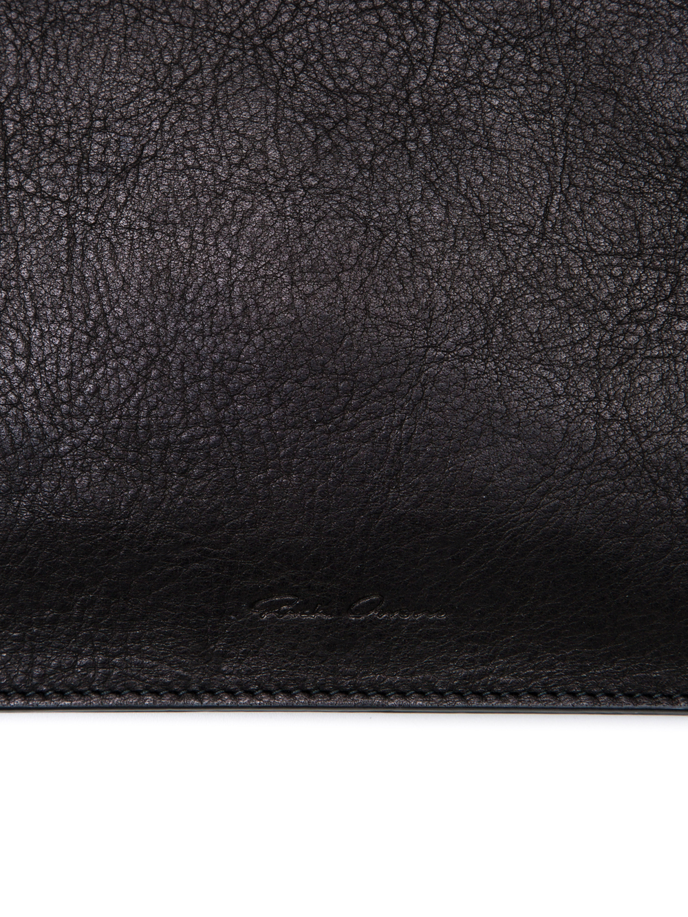 RICK OWENS WRIST POUCH IN BLACK CALF LEATHER