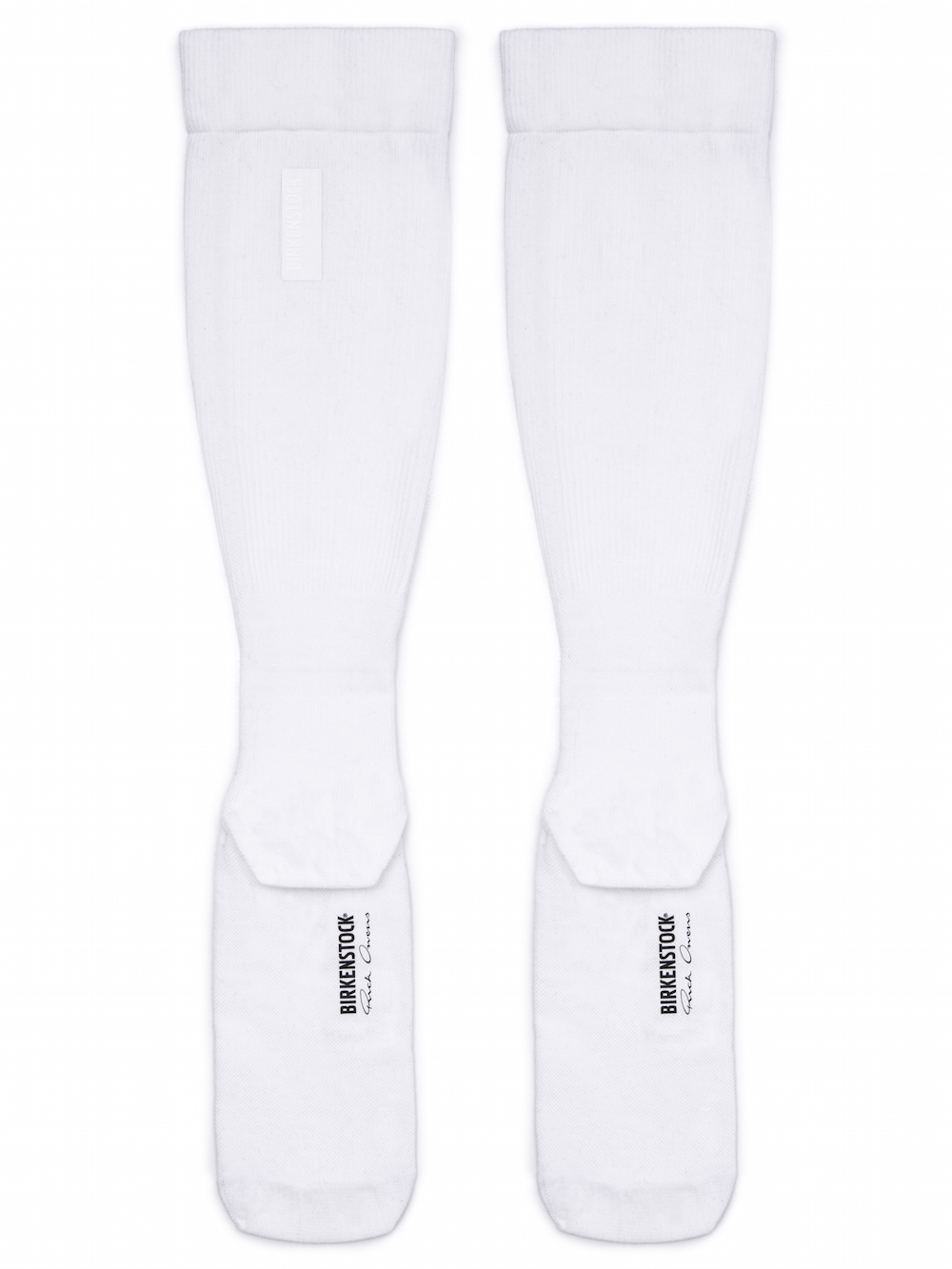 RICK OWENS X BIRKENSTOCK SUPPORT SOLE KNEEHIGH SOCK IN WHITE
