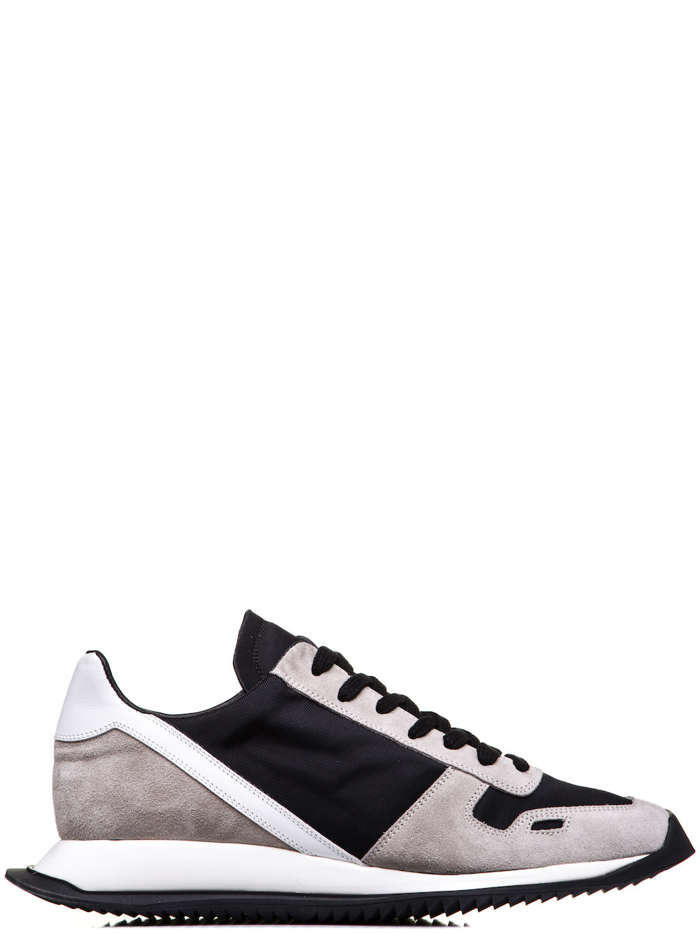 RICK OWENS NEW LACE-UP RUNNERS IN PEARL BEIGE AND BLACK HAVE
