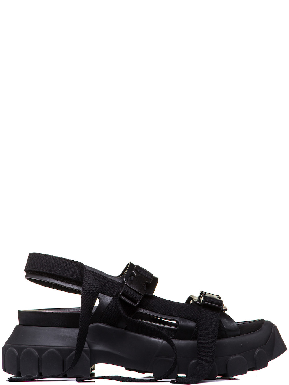 RICK OWENS HIKING SANDALS IN BLACK