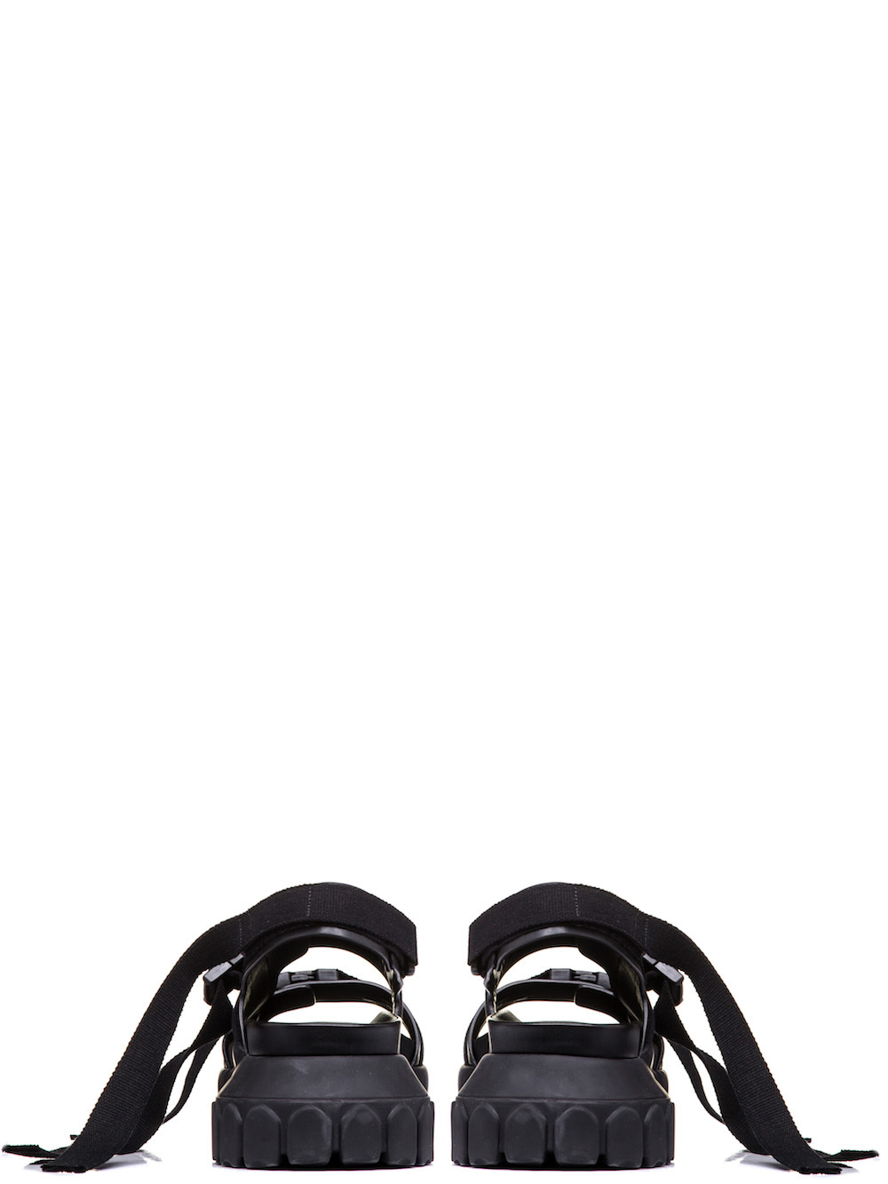 RICK OWENS HIKING SANDALS IN BLACK