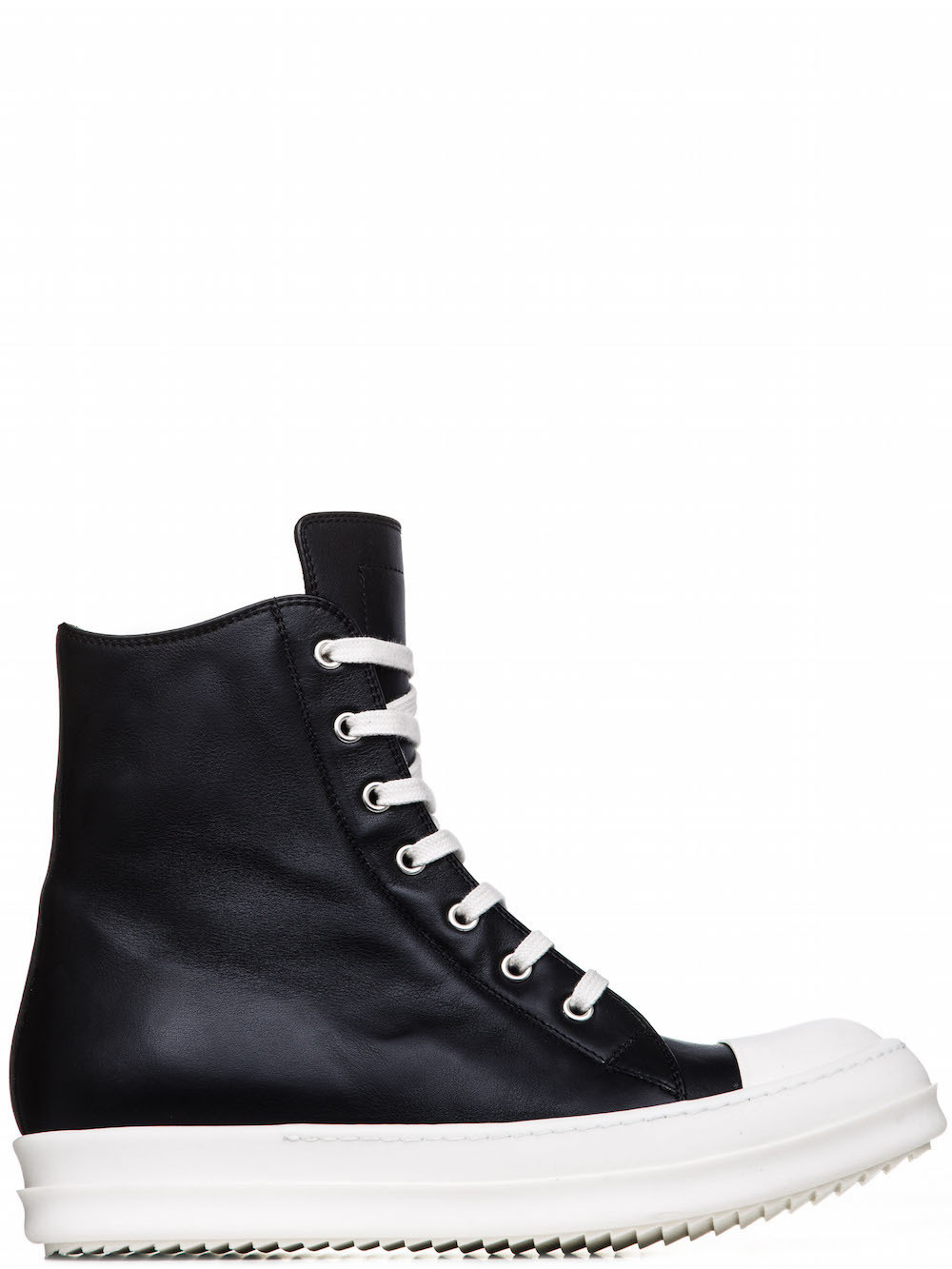 RICK OWENS SNEAKERS IN BLACK CALF LEATHER