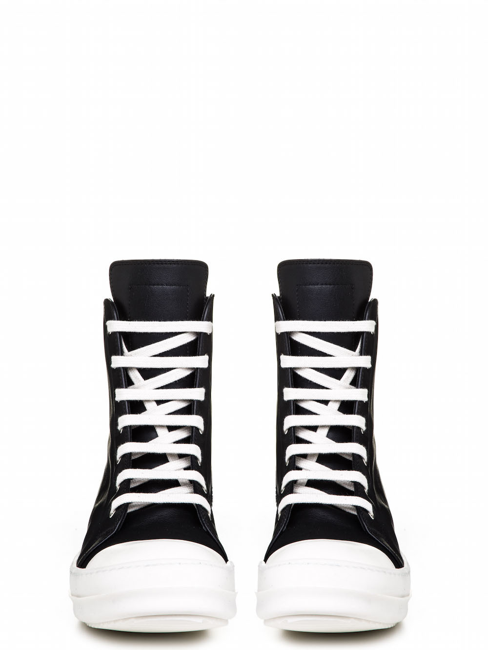 RICK OWENS SNEAKERS IN BLACK CALF LEATHER