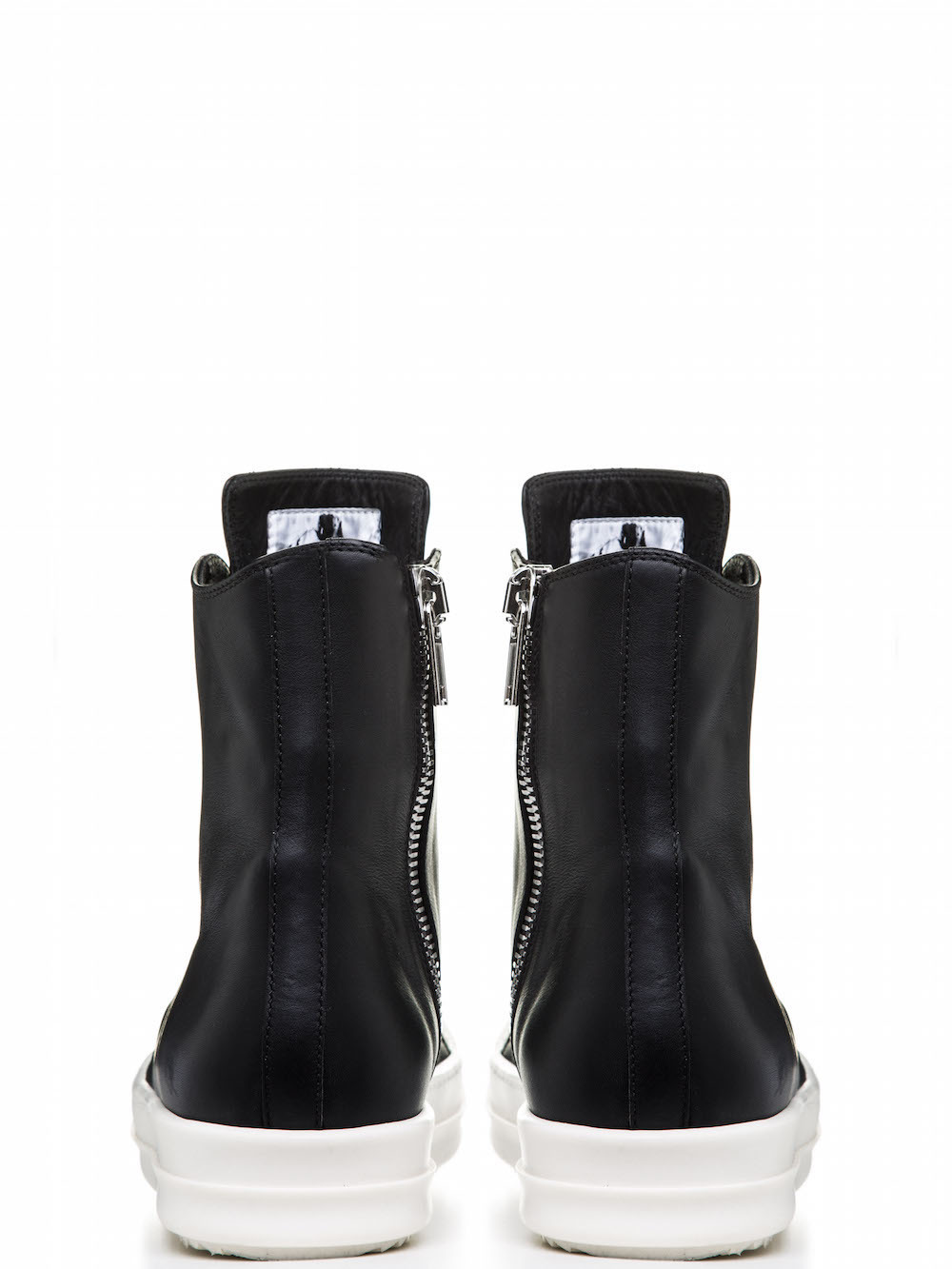 RICK OWENS SNEAKERS IN BLACK CALF LEATHER
