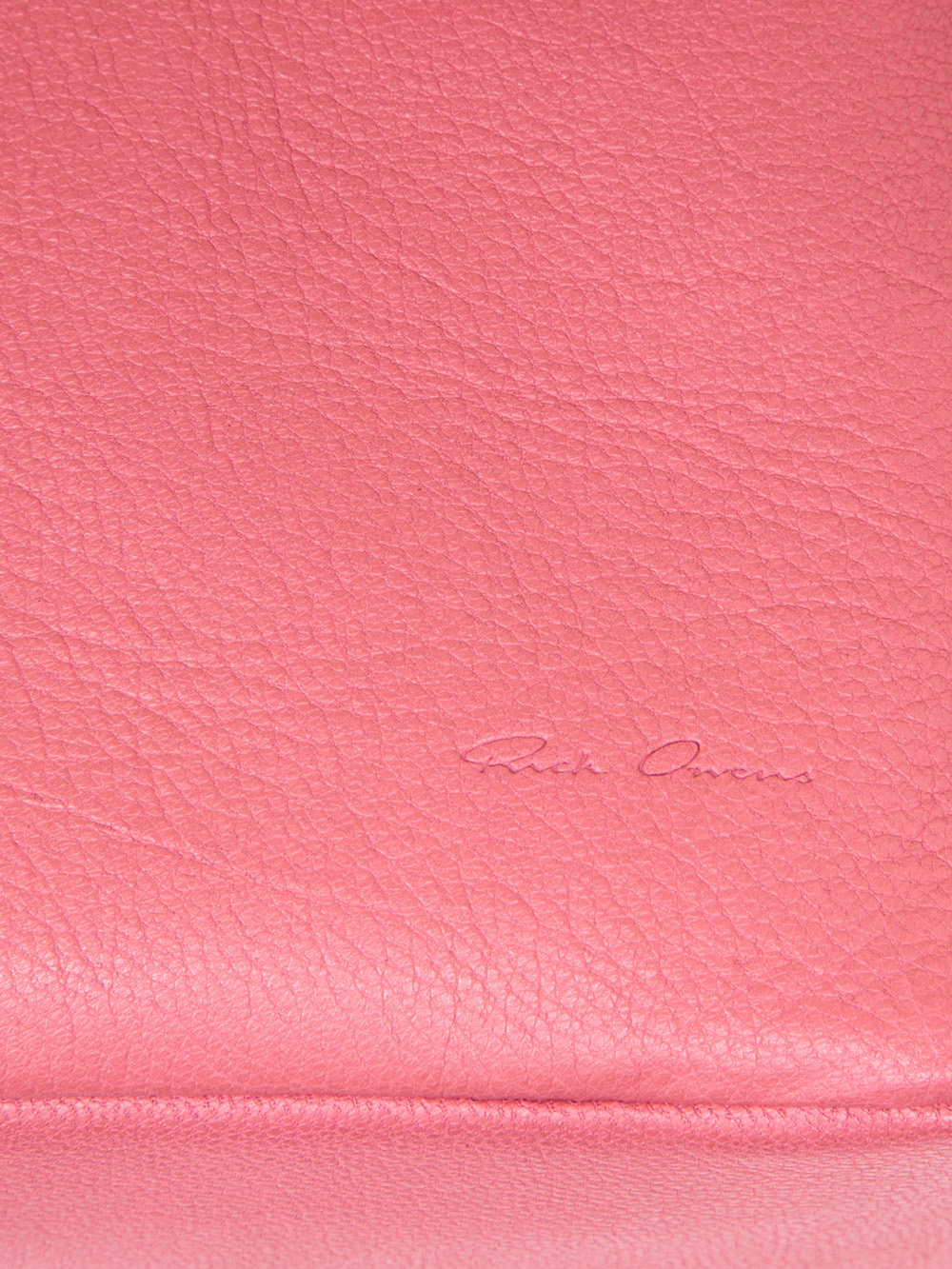 RICK OWENS BIG TOILETRY BEAUTY CASE IN PINK GOAT LEATHER
