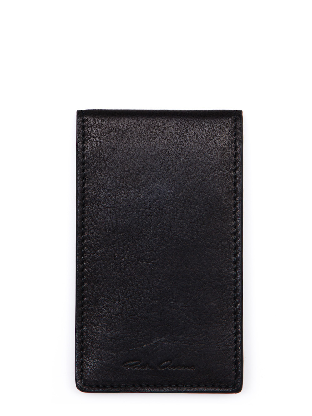 RICK OWENS BILLFOLD CREDIT CARD HOLDER IN BLACK