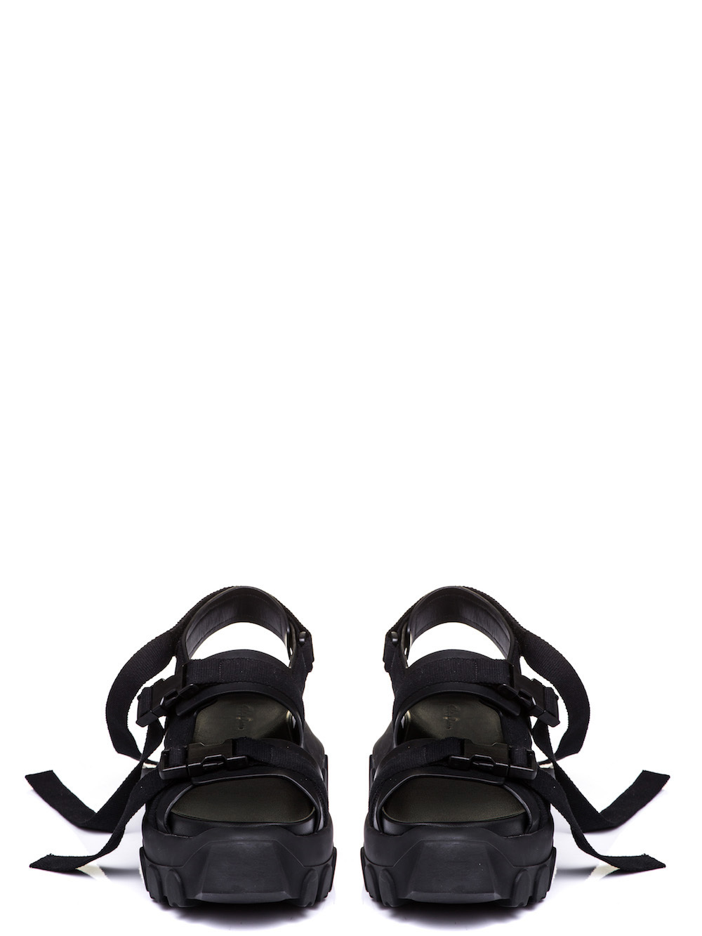 RICK OWENS HIKING SANDALS IN BLACK