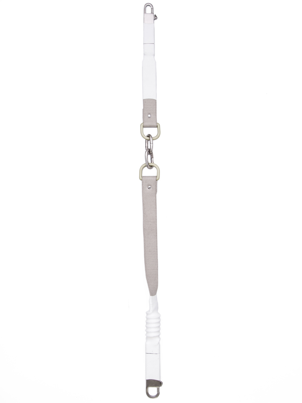 RICK OWENS OFF-THE-RUNWAY 2 LINKS CROPPED IN PEARL IS A SHORT AND THIN SHOULDER STRAP
