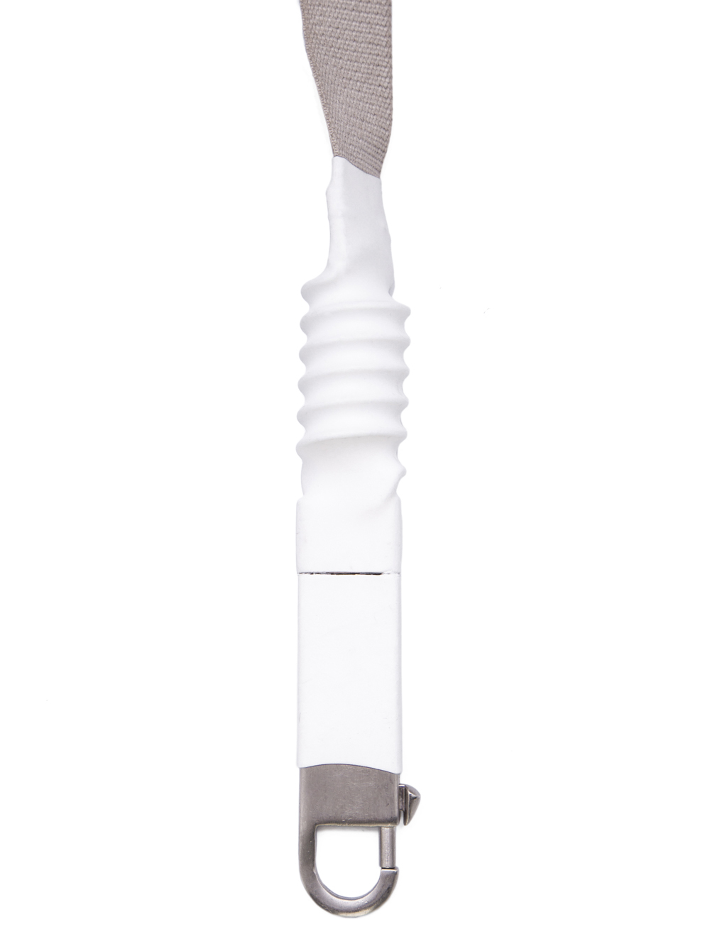 RICK OWENS OFF-THE-RUNWAY 2 LINKS CROPPED IN PEARL IS A SHORT AND THIN SHOULDER STRAP