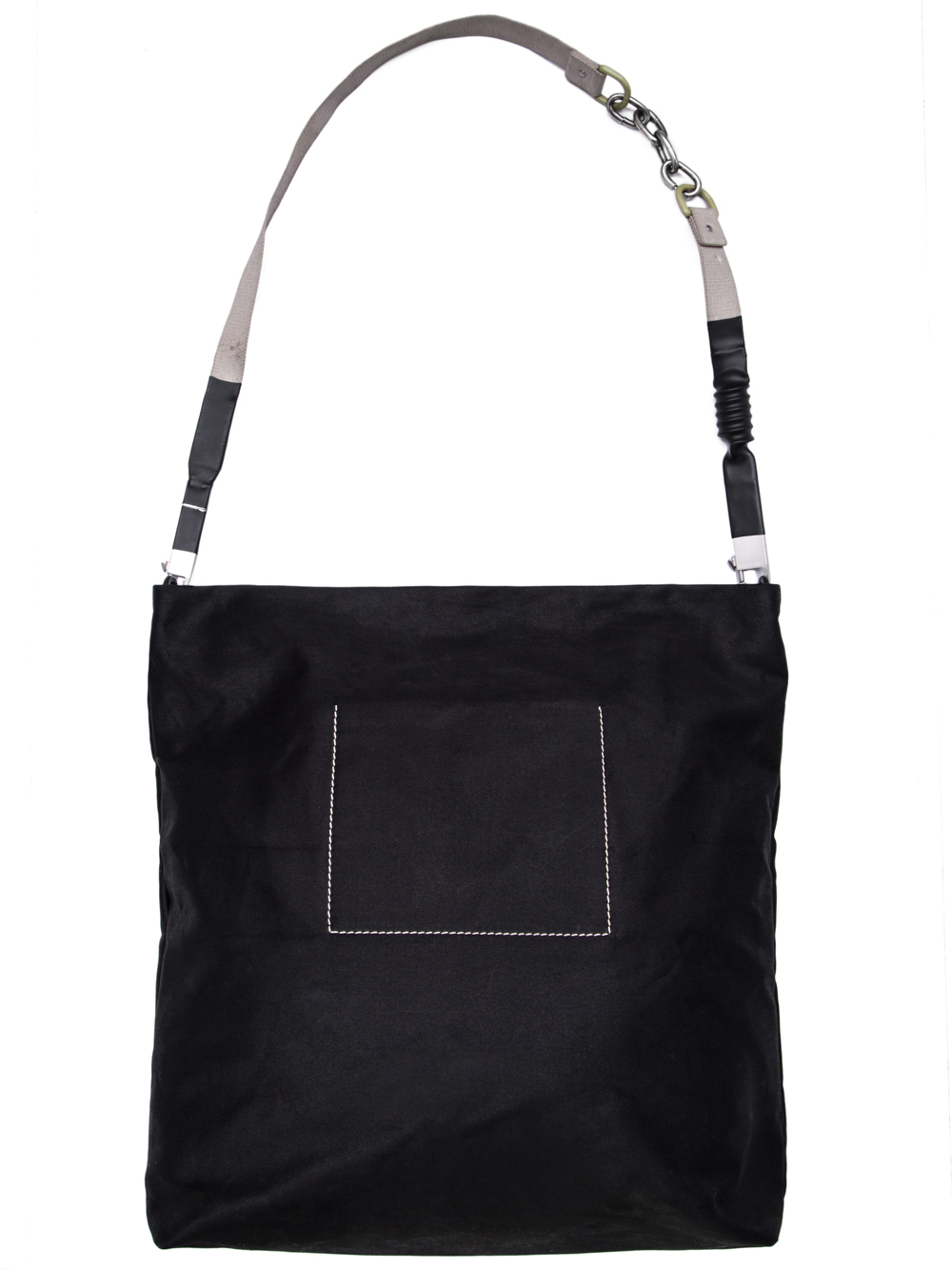 RICK OWENS OFF-THE-RUNWAY CARGO ADRI BAG IN BLACK COTTON