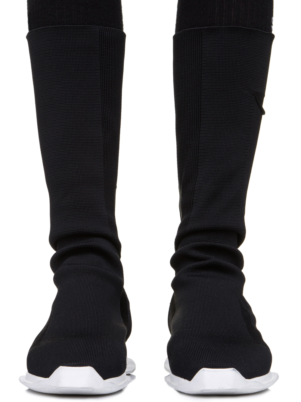 DRKSHDW FW18 SISYPHUS RUNNER STRETCH SOCK SNEAKERS IN BLACK