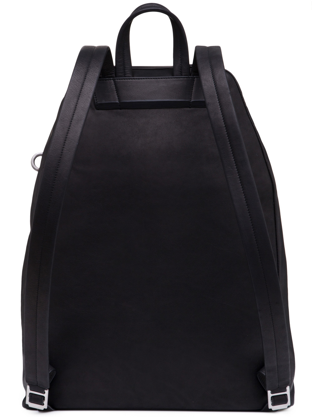 RICK OWENS BACKPACK IN BLACK CALF LEATHER