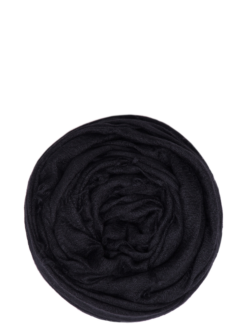 RICK OWENS FW18 SISYPHUS FOLLO SCARF IN BLACK CASHMERE.
