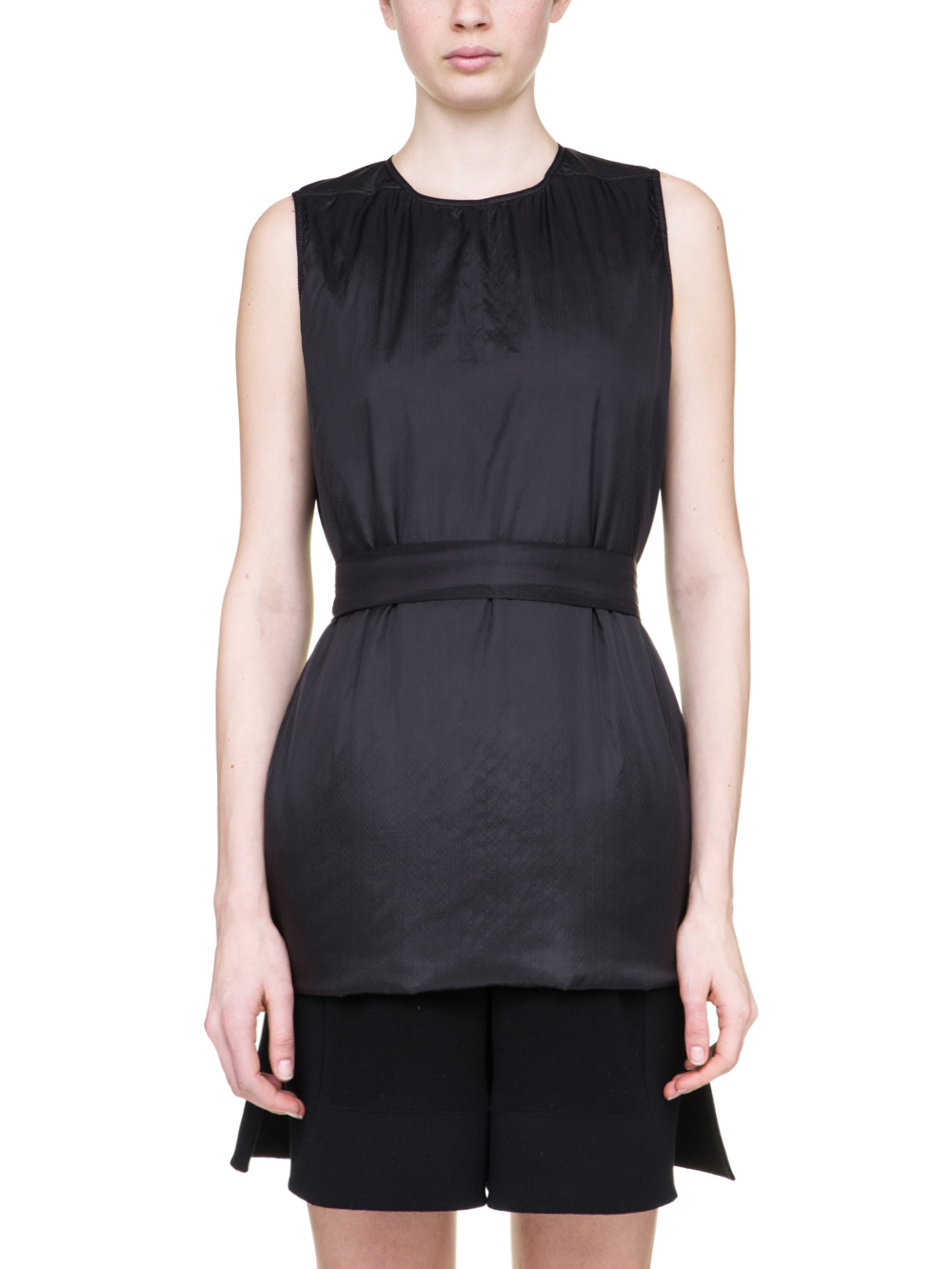 RICK OWENS OFF-THE-RUNWAY SISYTANK TUNIC IN BLACK