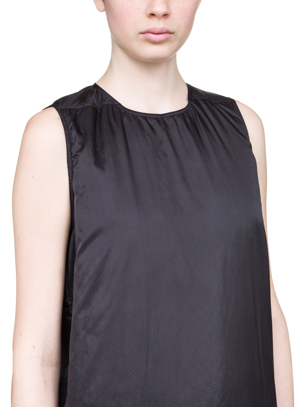 RICK OWENS OFF-THE-RUNWAY SISYTANK TUNIC IN BLACK