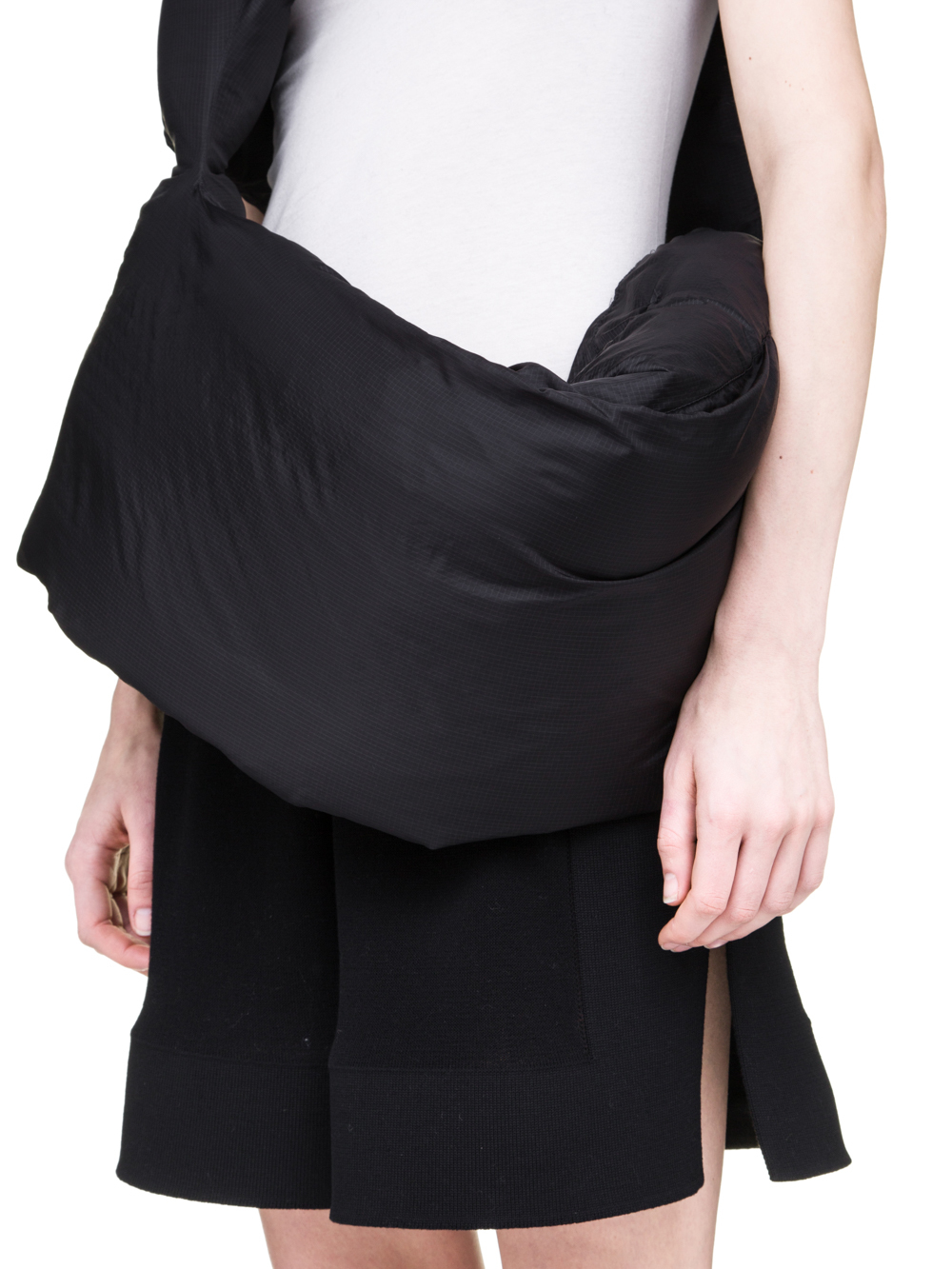 RICK OWENS OFF-THE-RUNWAY MINISHRED TUNIC IN BLACK