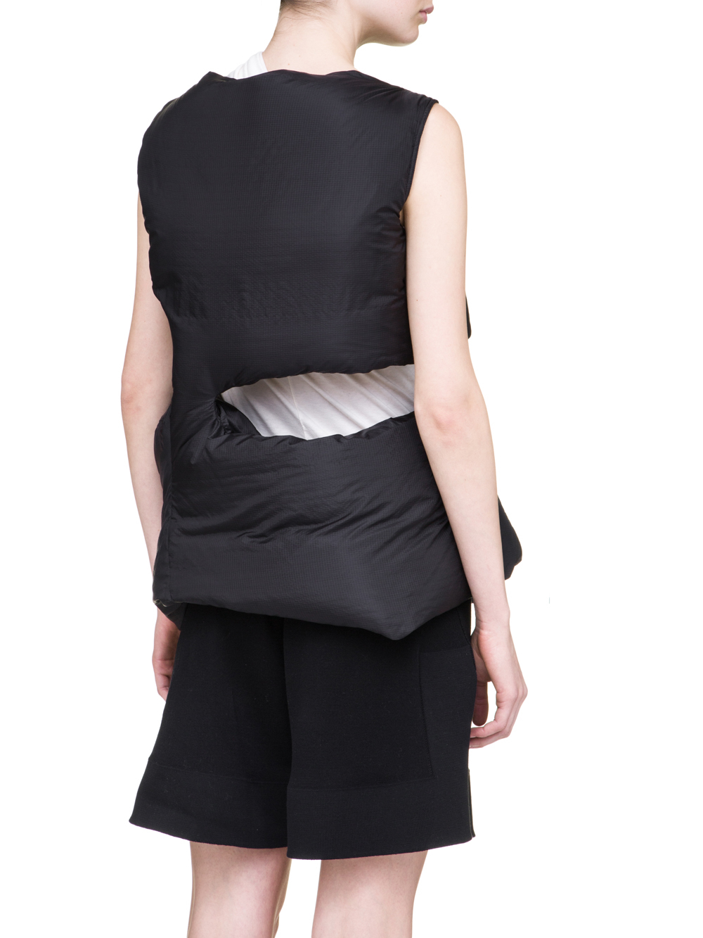 RICK OWENS OFF-THE-RUNWAY MINISHRED TUNIC IN BLACK