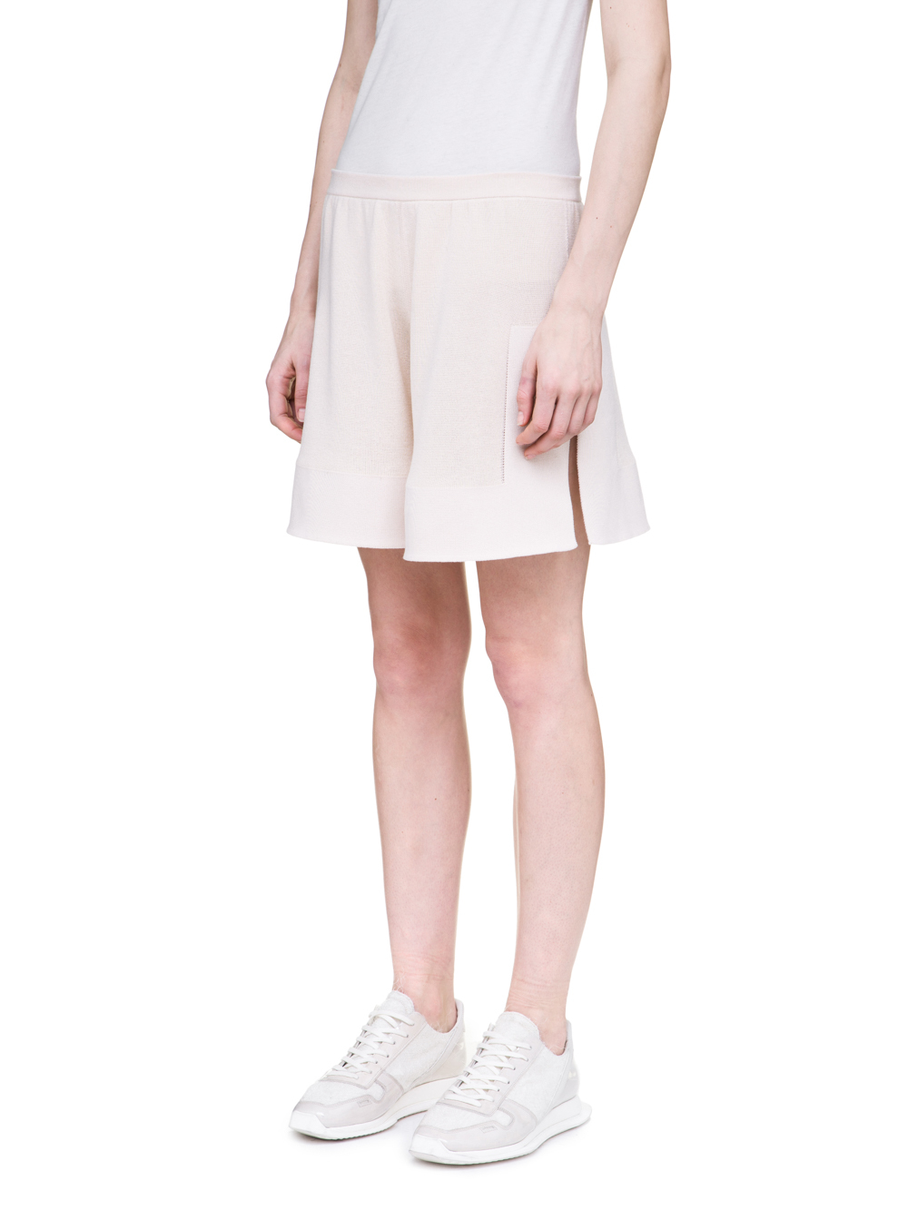 RICK OWENS OFF-THE-RUNWAY BOXERS IN NATURAL SCULPTURAL KNIT