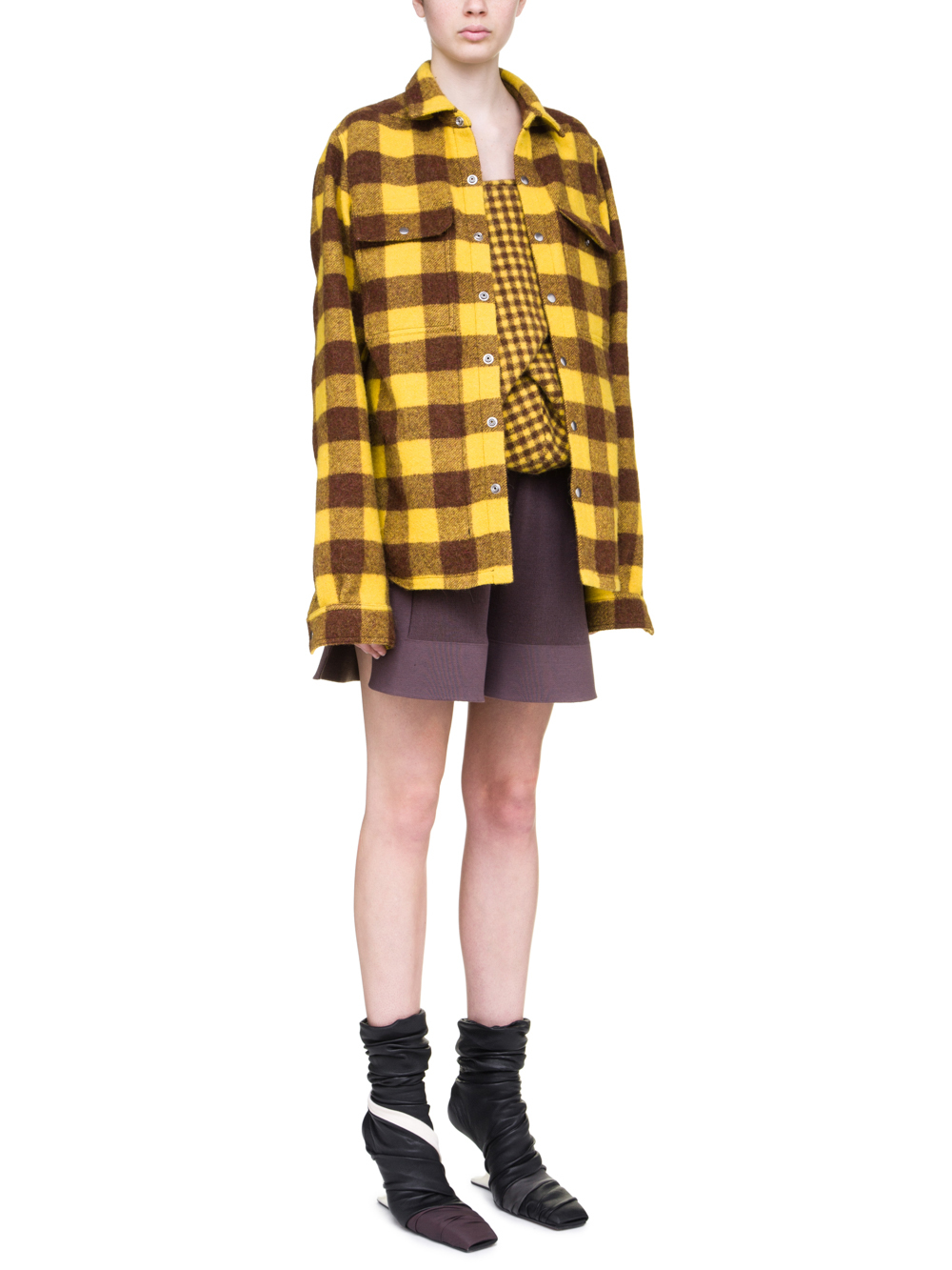 RICK OWENS FW18 SISYPHUS OFF-THE-RUNWAY OUTERSHIRT