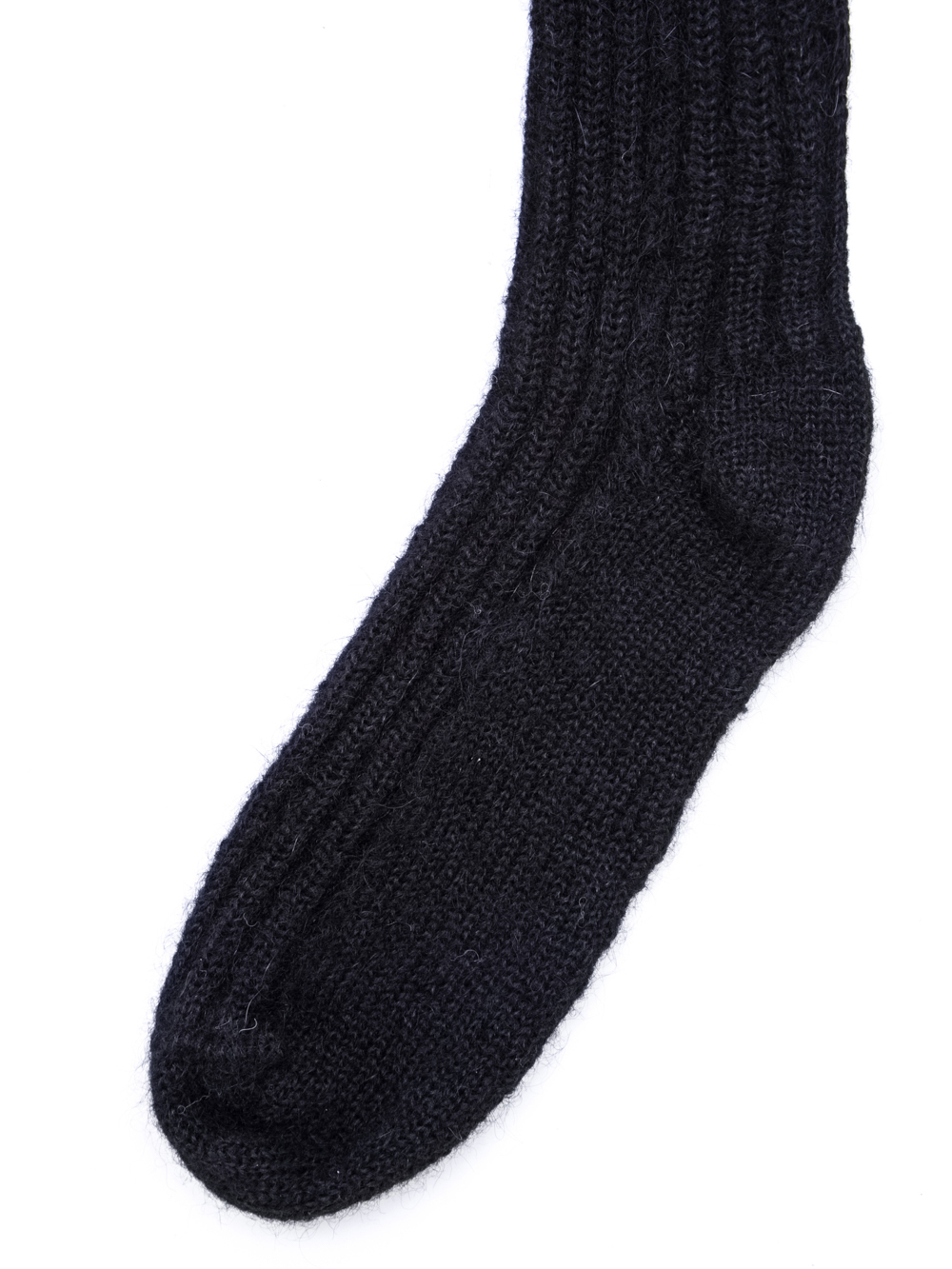 RICK OWENS FW18 SISYPHUS OFF-THE-RUNWAY RIBBED SOCKS IN BLACK.