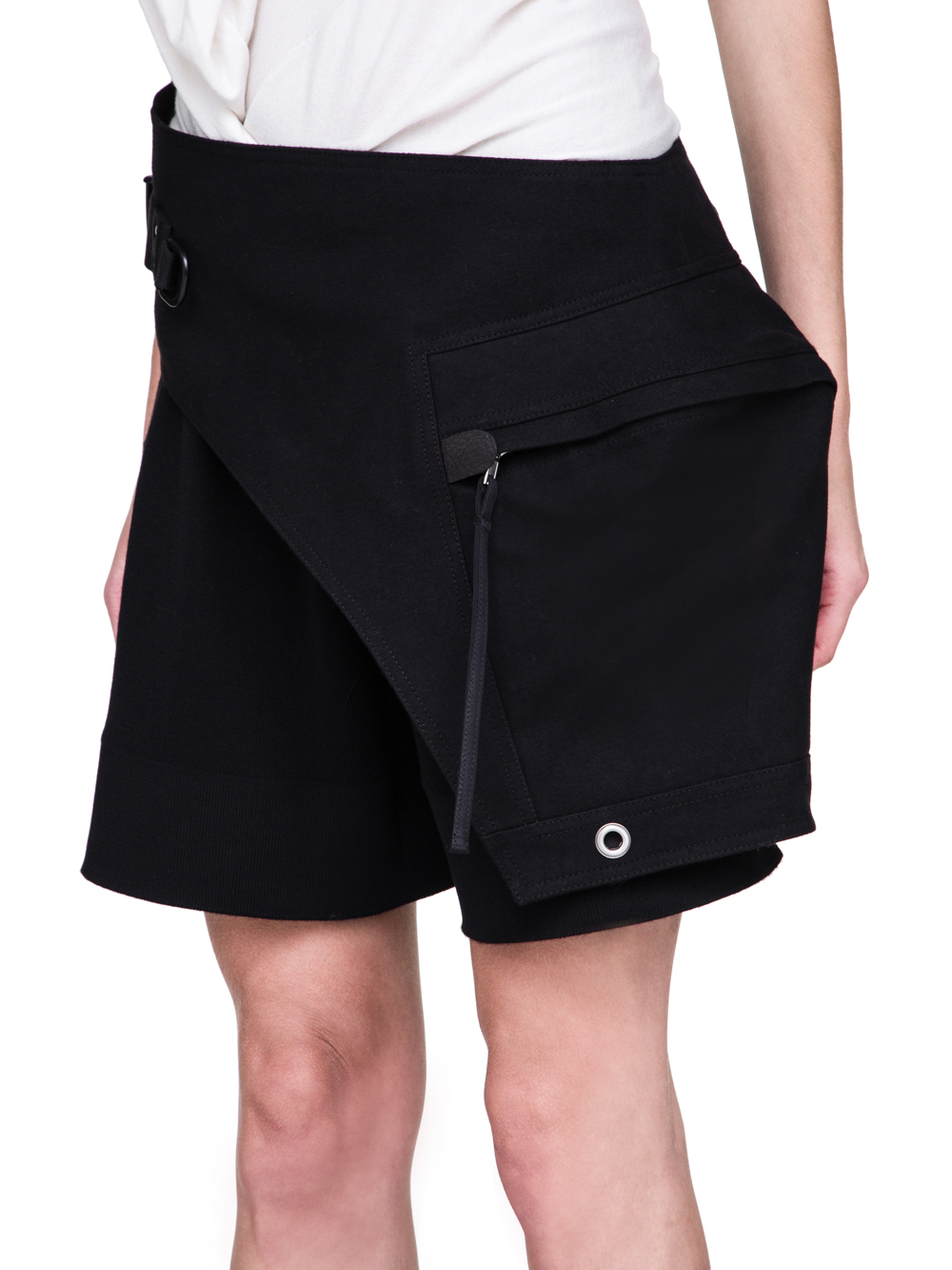 RICK OWENS FW18 SISYPHUS OFF-THE-RUNWAY CARGO BELT IN BLACK