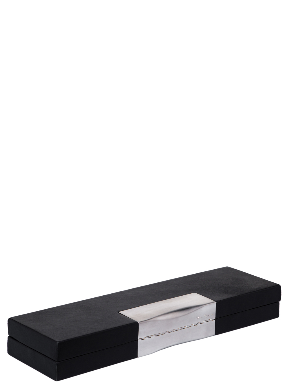 RICK OWENS FW18 SISYPHUS MINAUDIERE CLUTCH IN BLACK LAMB LEATHER