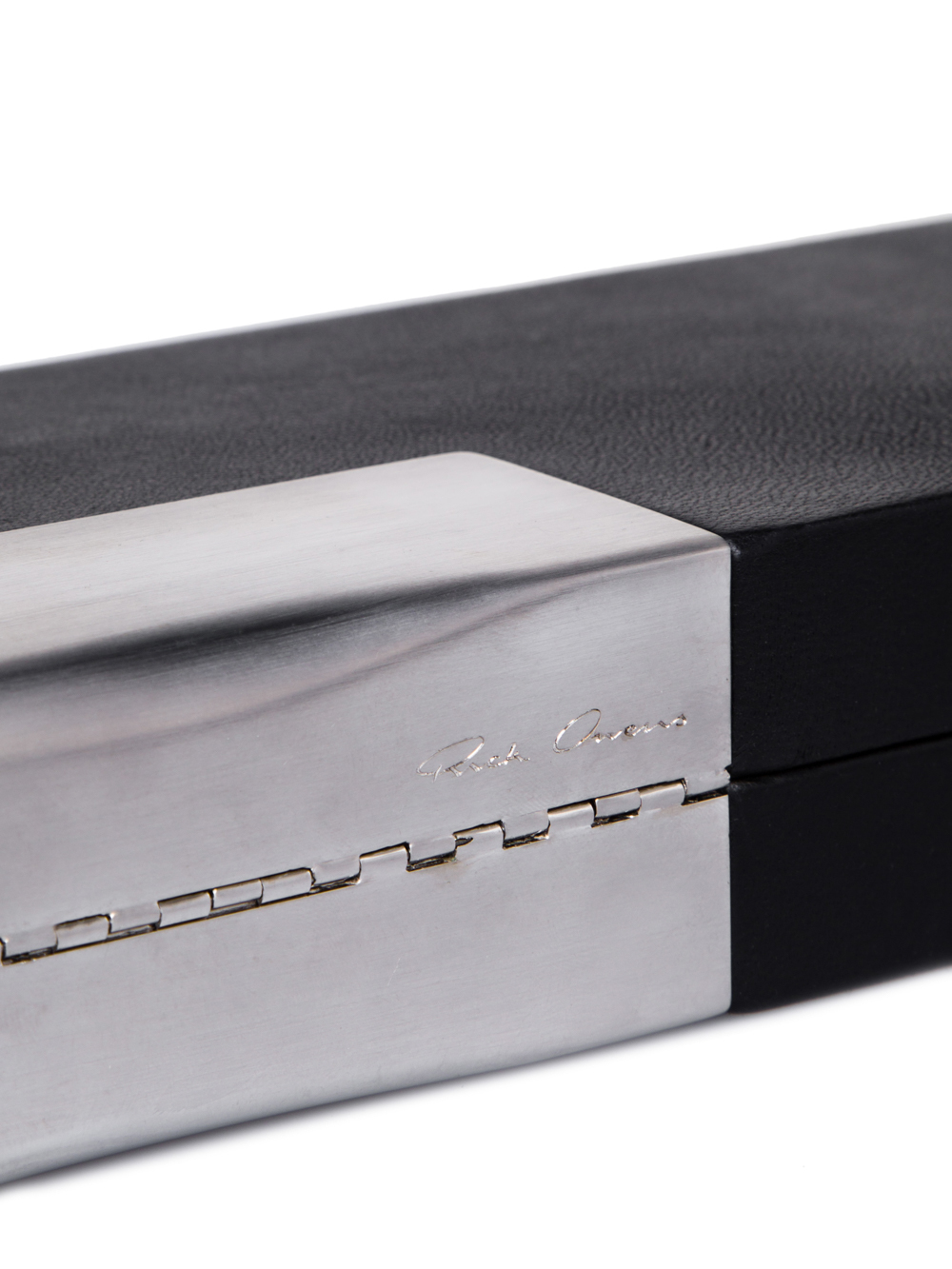 RICK OWENS FW18 SISYPHUS MINAUDIERE CLUTCH IN BLACK LAMB LEATHER