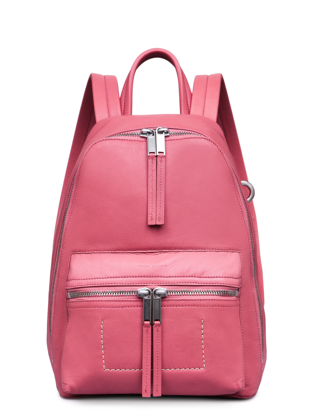 RICK OWENS FW18 SISYPHUS MINI BACKPACK IN PINK GOAT LEATHER