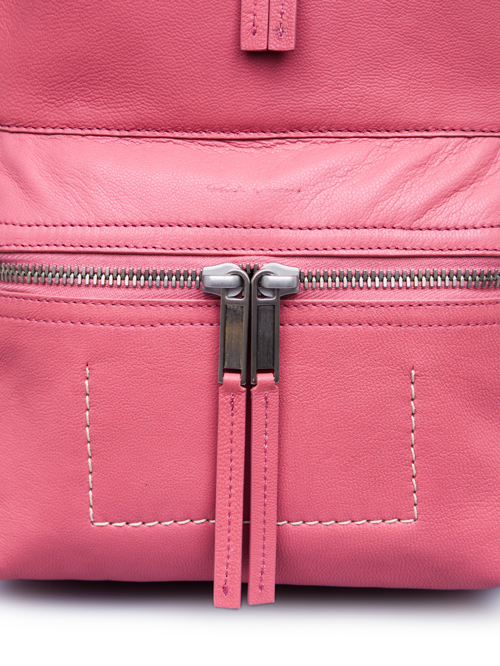 RICK OWENS FW18 SISYPHUS MINI BACKPACK IN PINK GOAT LEATHER