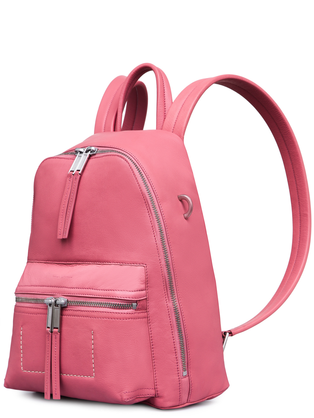 RICK OWENS FW18 SISYPHUS MINI BACKPACK IN PINK GOAT LEATHER