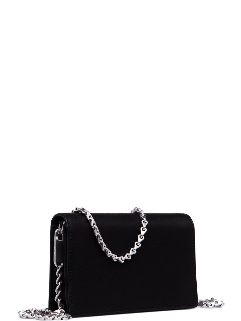 RICK OWENS FW18 SISYPHUS LUNCH BAG IN BLACK CALF LEATHER