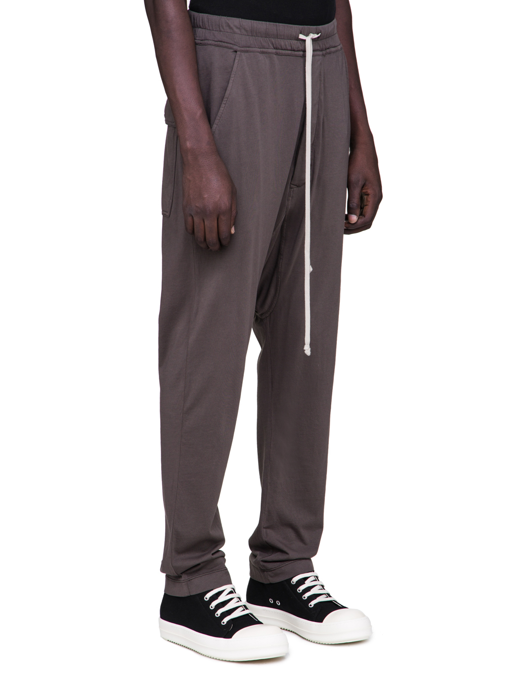 DRKSHDW FW18 SISYPHUS DRAWSTRING LONG PANTS IN DARKDUST GREY