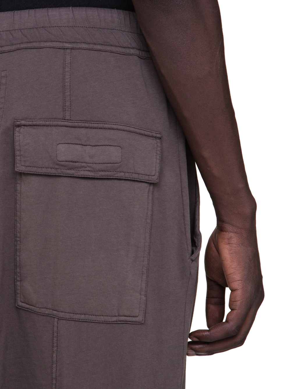 DRKSHDW FW18 SISYPHUS DRAWSTRING LONG PANTS IN DARKDUST GREY