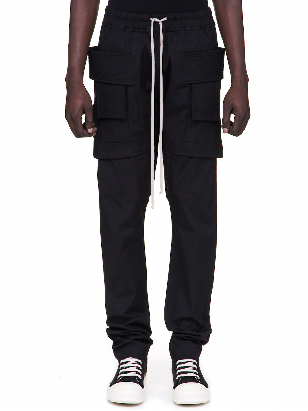 DRKSHDW FW18 SISYPHUS CREATCH CARGO PANTS IN BLACK