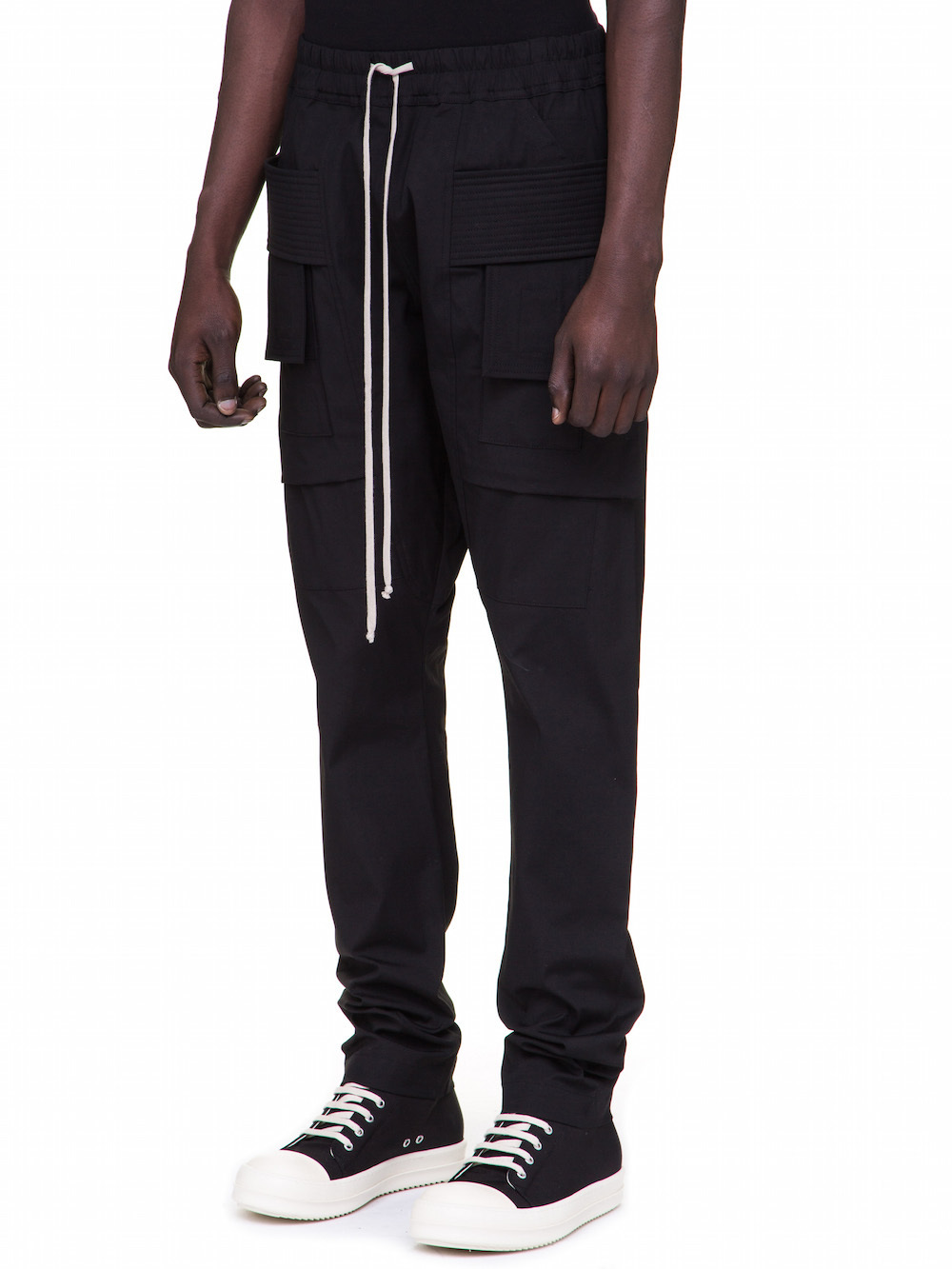 DRKSHDW FW18 SISYPHUS CREATCH CARGO PANTS IN BLACK