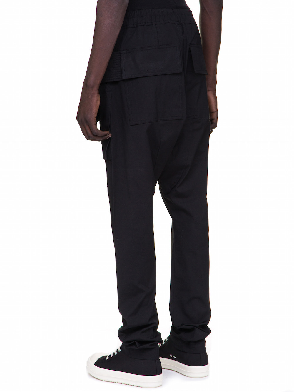DRKSHDW FW18 SISYPHUS CREATCH CARGO PANTS IN BLACK