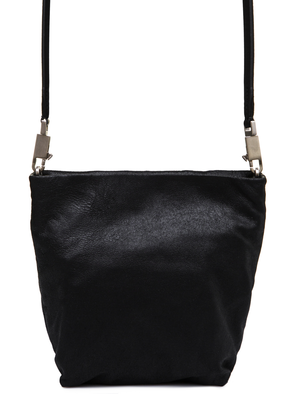 RICK OWENS FW18 SISYPHUS SMALL ADRI BAG IN BLACK OILY BLISTER LAMB LEATHER