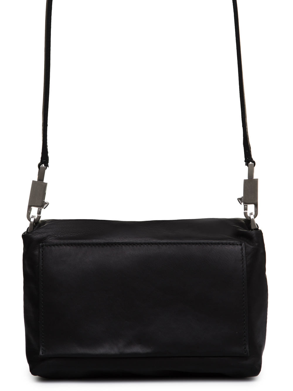 RICK OWENS FW18 SISYPHUS MICRO FLAP ADRI BAG IN BLACK BABY CALF LEATHER