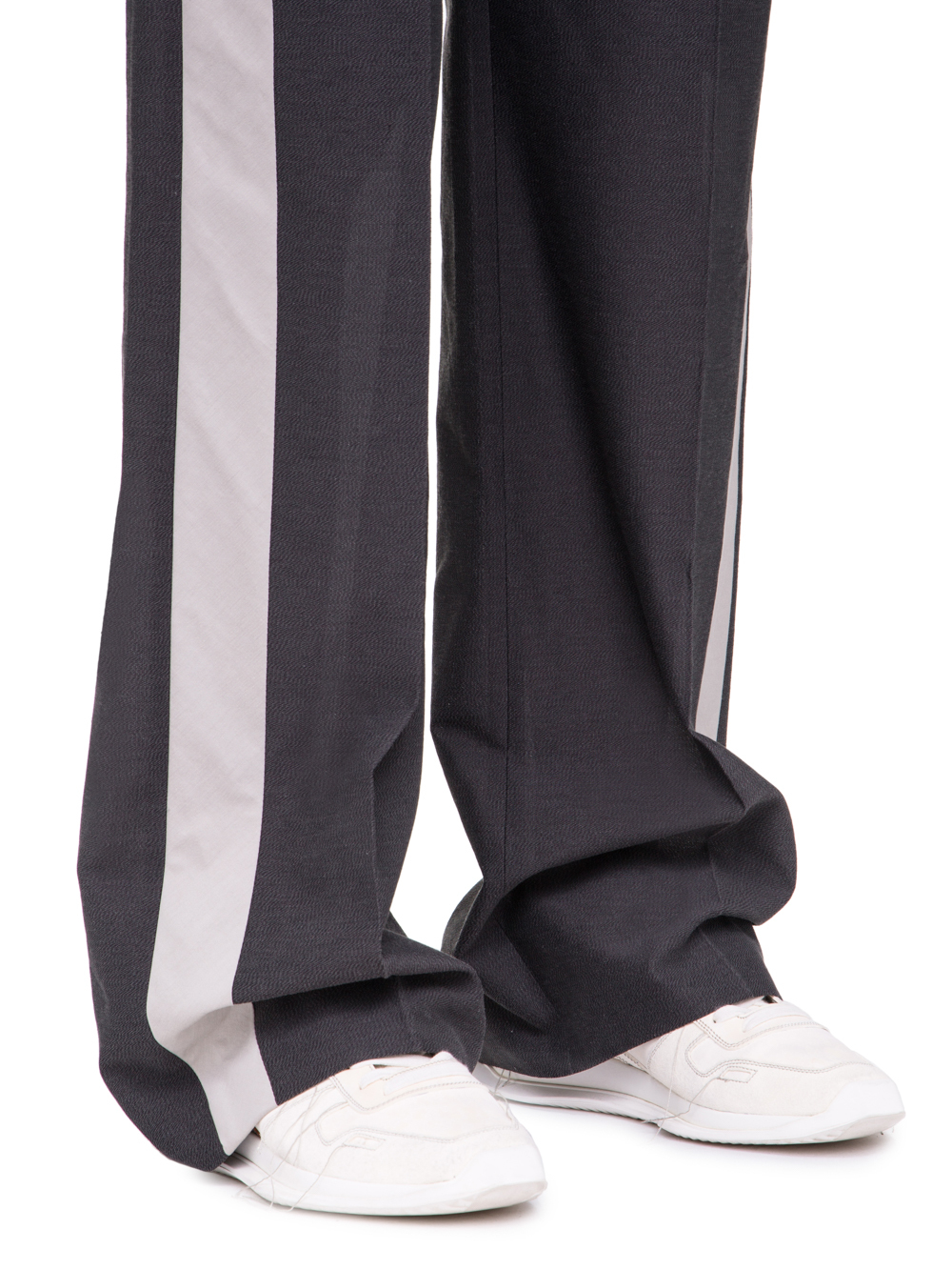 RICK OWENS SS19 BABEL LOOSE TUX TROUSERS IN BLUEJAY