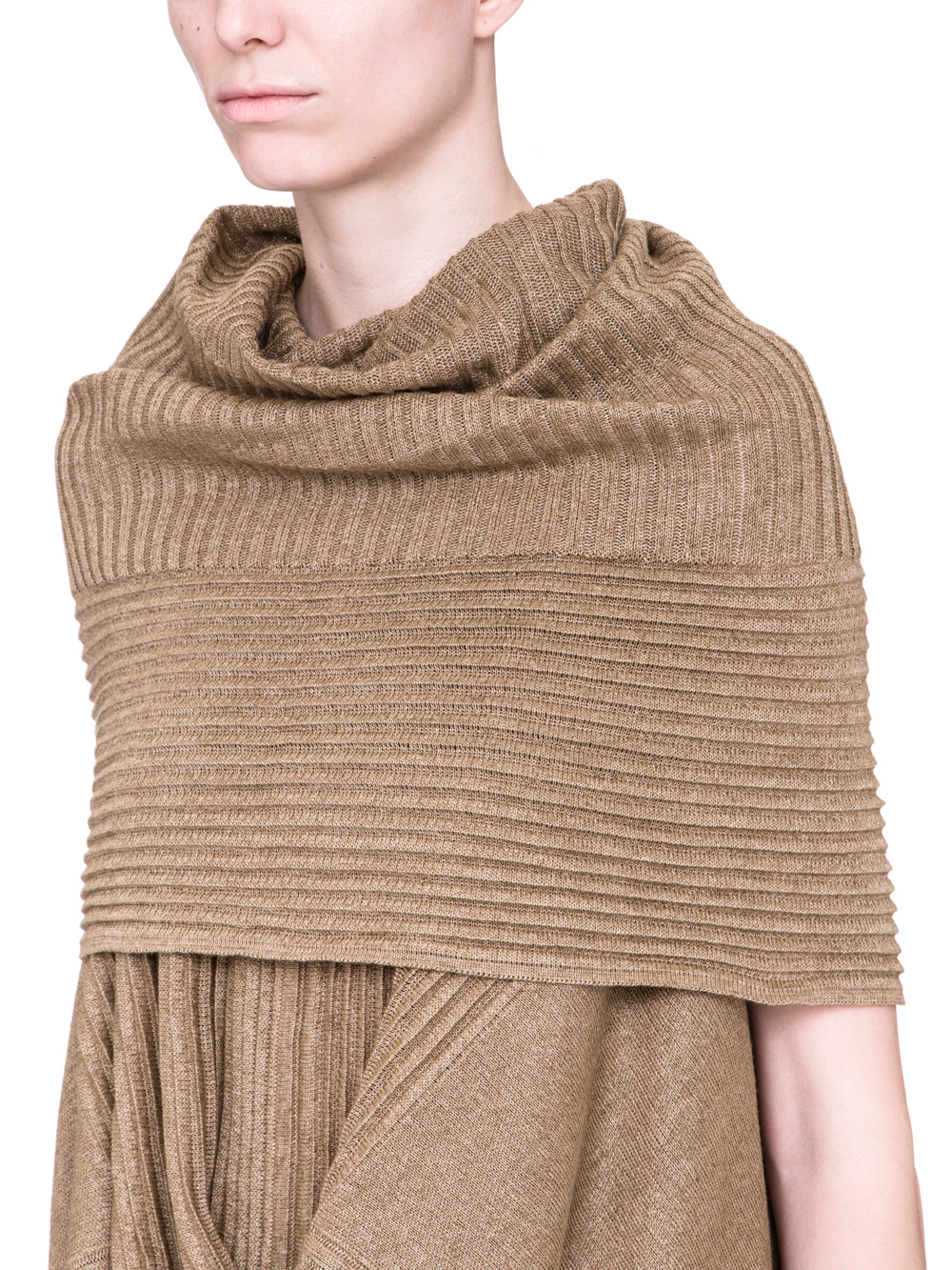 RICK OWENS SS19 BABEL SLEEVELESS SEAHORSE TOP IN GOLD