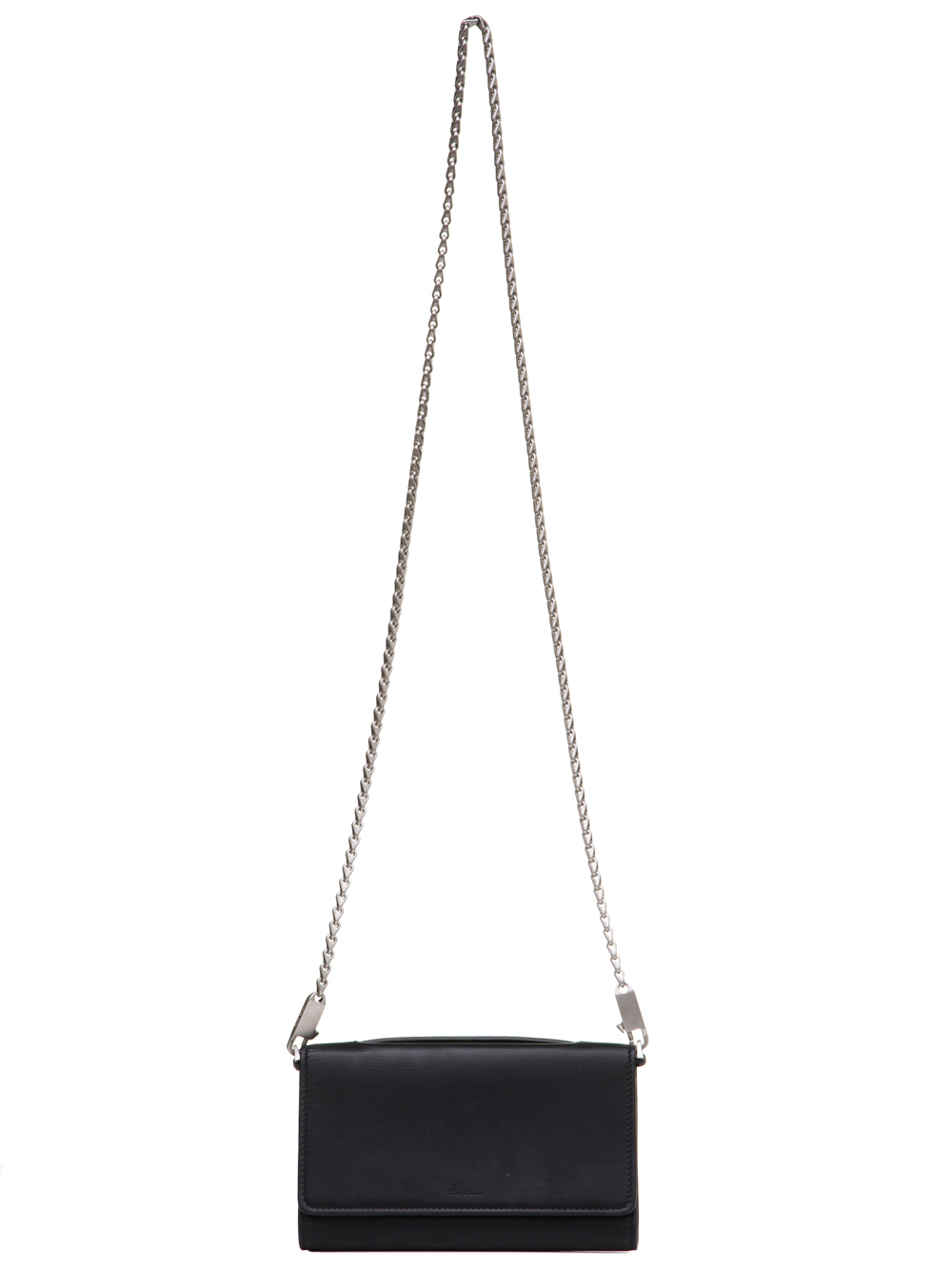 RICK OWENS SS19 BABEL PURSE WALLET IN BLACK BABY CALF LEATHER