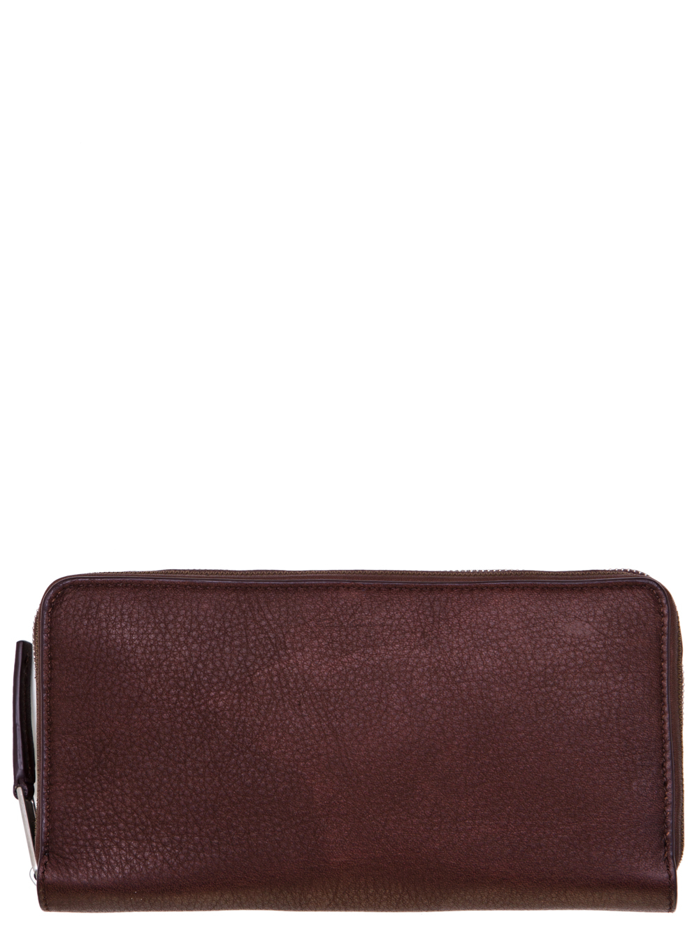 RICK OWENS SS19 BABEL CONTINENTAL WALLET IN BLOOD BROWN CALF LEATHER