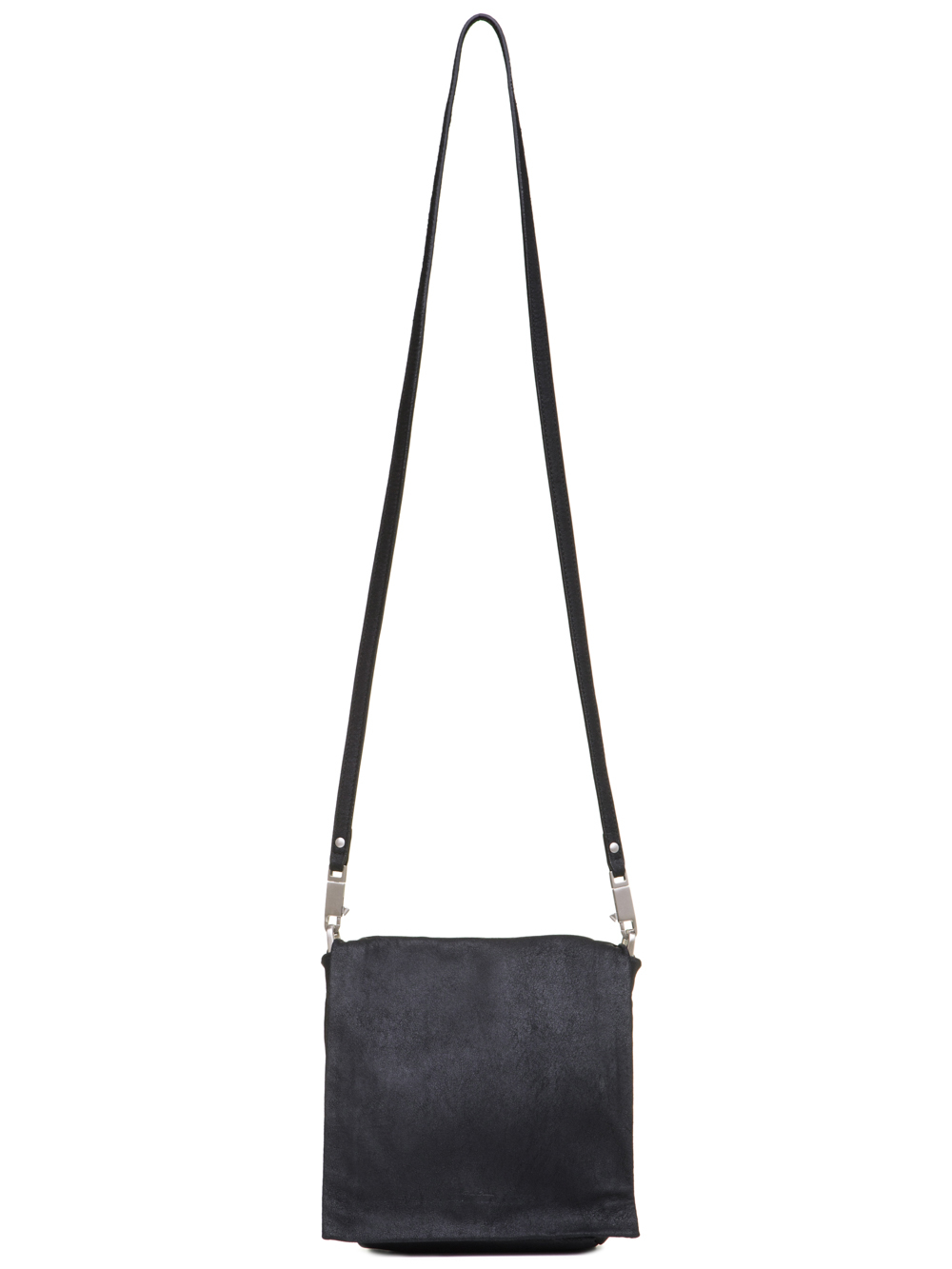 RICK OWENS SS19 BABEL SMALL FLAP ADRI BAG IN BLACK