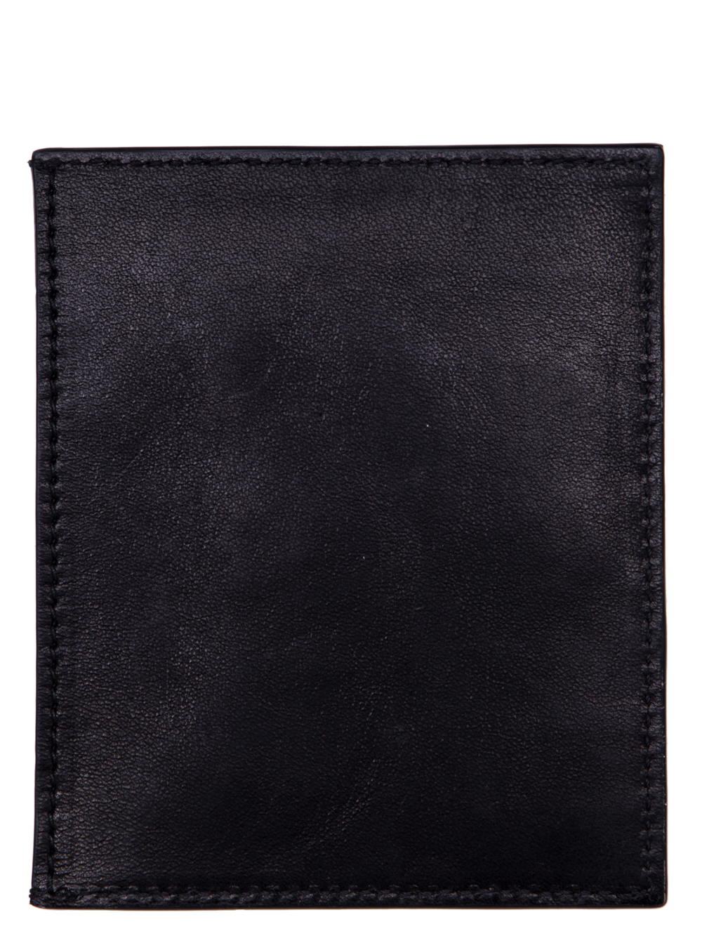 RICK OWENS SS19 BABEL CREDIT CARD HOLDER IN BLACK LEATHER