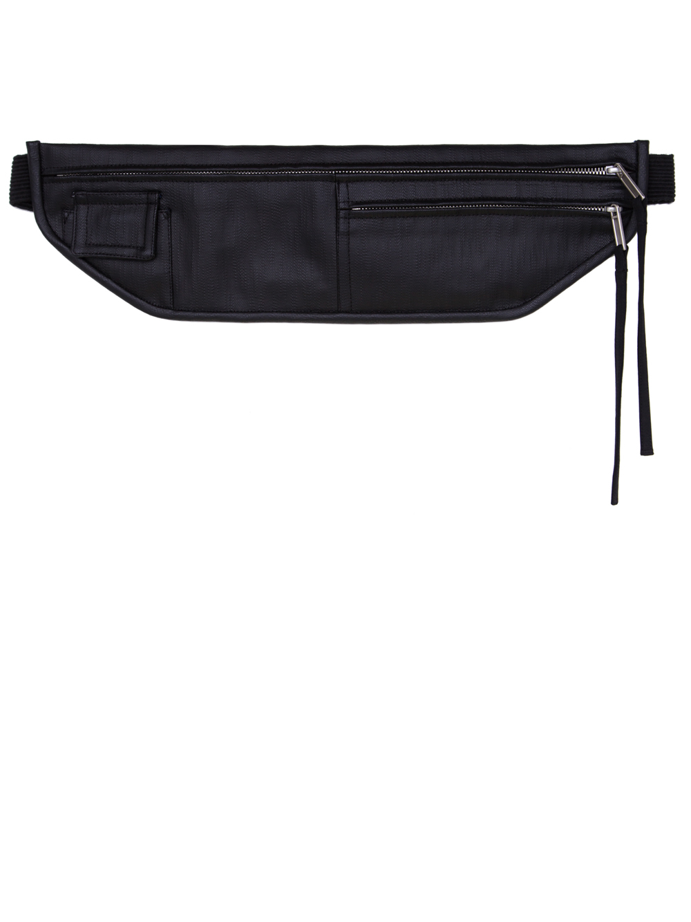 RICK OWENS SS19 BABEL MONEY BELT IN BLACK MATT DENIM